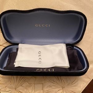 Black Velvet Gucci Eyeglass Case